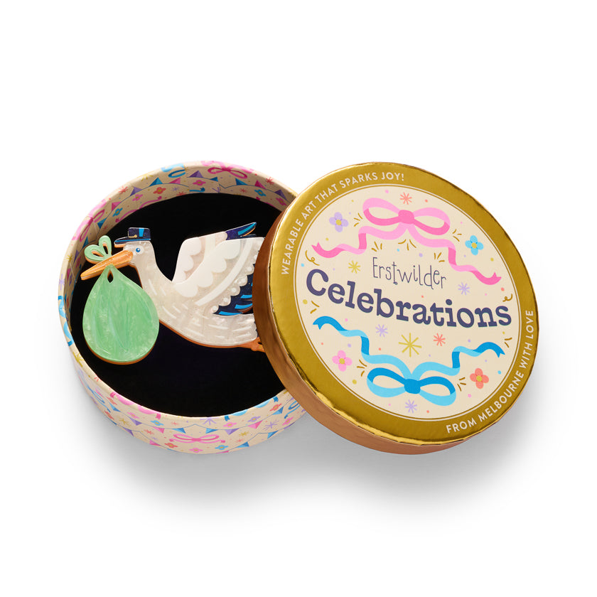 ERSTWILDER - "BUNDLE OF JOY" Brooch - CELEBRATIONS