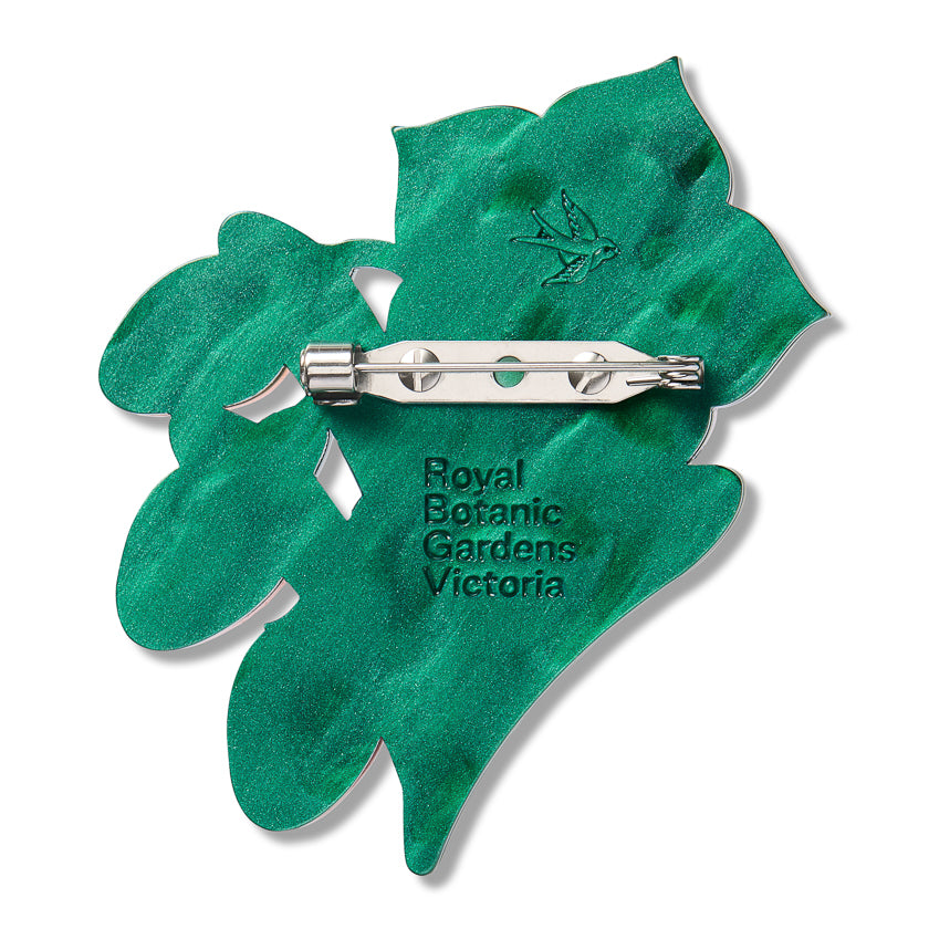 ERSTWILDER - "Kangaroo Apple" Brooch - ROYAL BOTANIC GARDENS VICTORIA