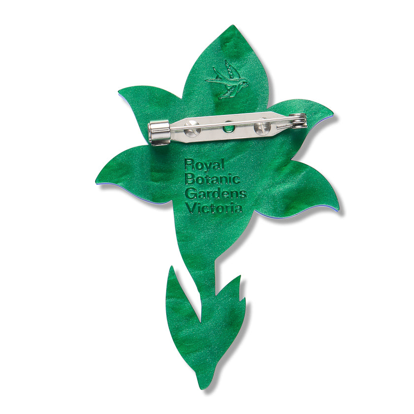 ERSTWILDER - "Spotted Sun-Orchid" Brooch - ROYAL BOTANIC GARDENS VICTORIA
