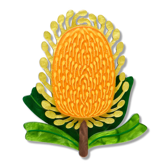 ERSTWILDER - "Mountain Banksia" Brooch - ROYAL BOTANIC GARDENS VICTORIA