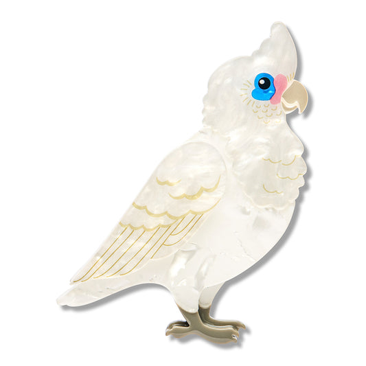 ERSTWILDER - "Little Corella" Brooch - ROYAL BOTANIC GARDENS VICTORIA
