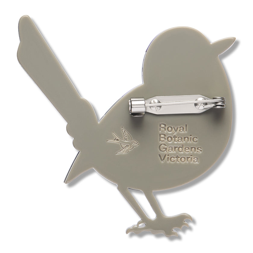 ERSTWILDER - "Superb Fairy Wren" Brooch - ROYAL BOTANIC GARDENS VICTORIA