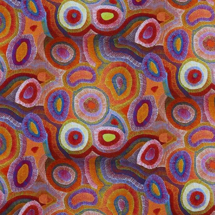 MUMMA WHOOPEE - "Jukurrpa- Water Dreaming" FABRIC APRON- Warlukurlangu Fabric