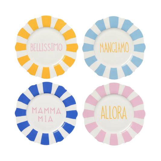 In The Roundhouse - "Mamma Mia Wave" Dinner Plate Set