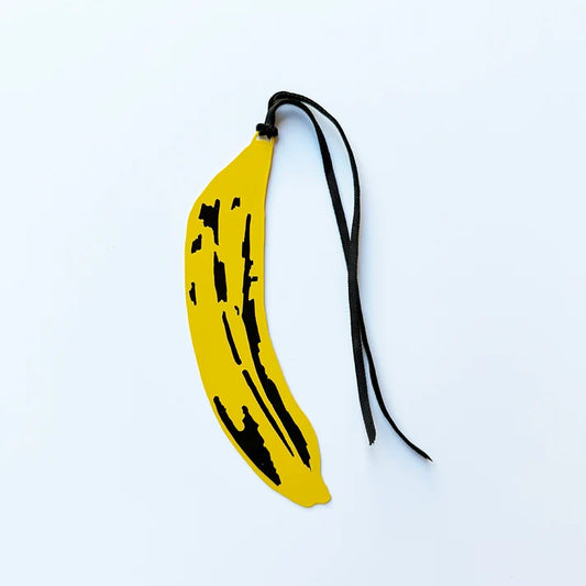 DENZ & CO -Banana Bookmark in Black and Yellow