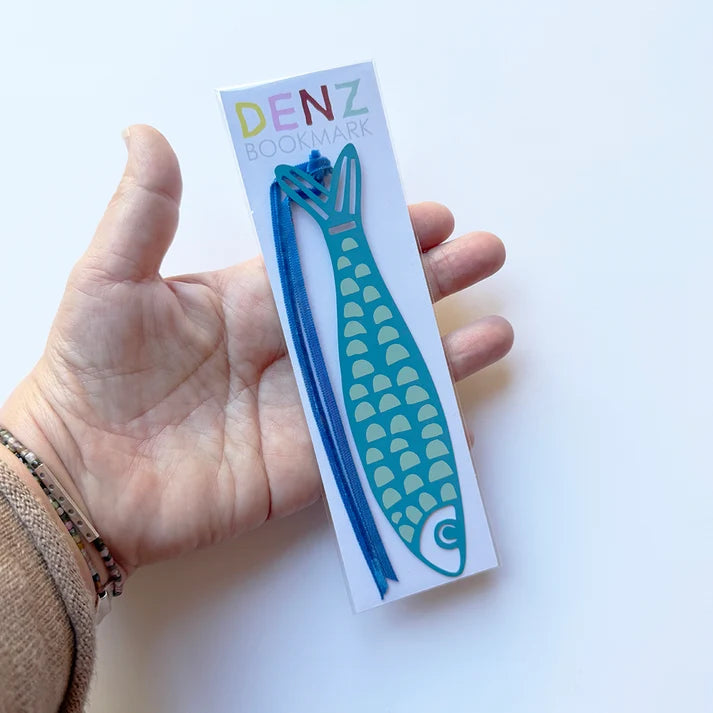 DENZ & CO - Fishy Bookmark in Blues