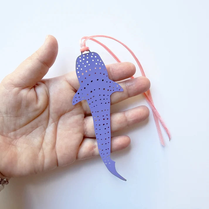 DENZ & CO - Whale Shark Bookmark in Denim