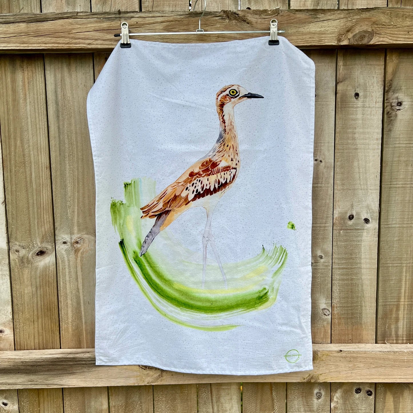 ESZTER'S CREATIONS - "Curlew"- Tea Towel
