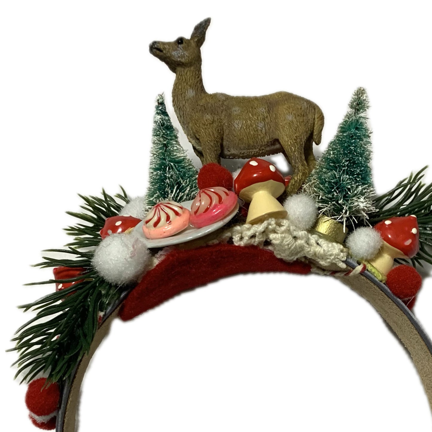 THIS BIRD HAS FLOWN- "WOODLAND DEER" MEDIUM CHRISTMAS HEADBAND