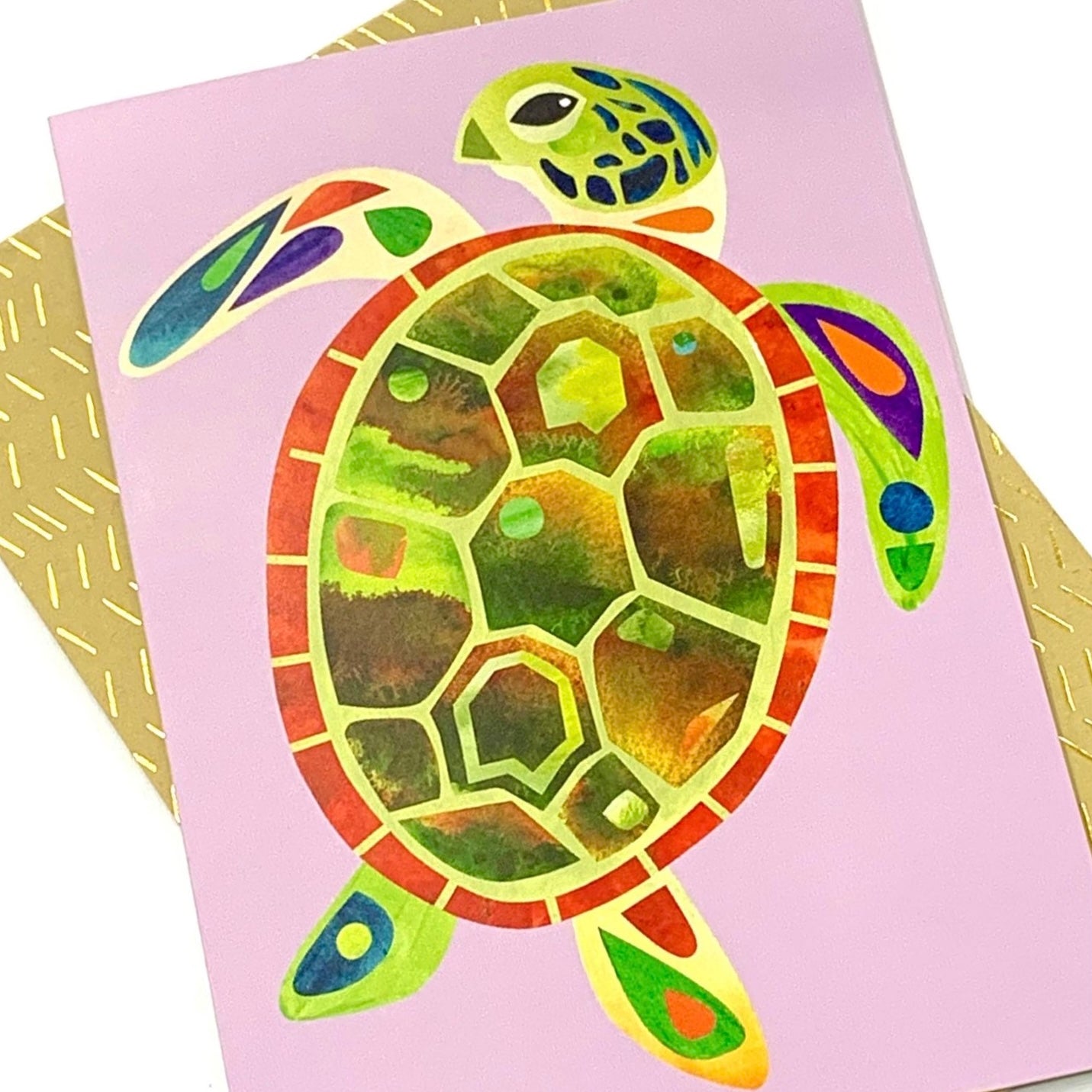 PETE CROMER - TURTLE GREETING CARD