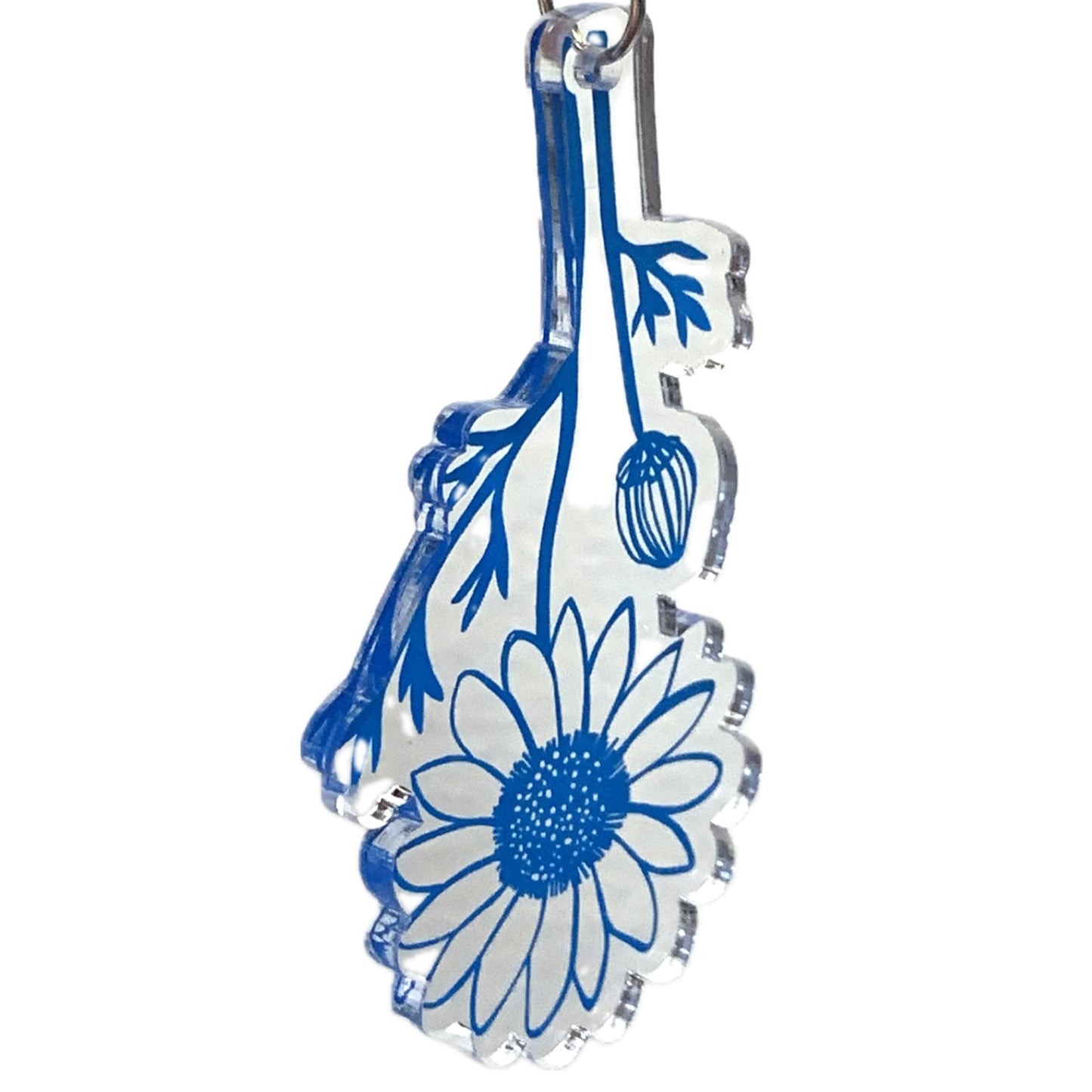 MAKIN' WHOOPEE - "Oopsy Daisy" - Statement Dangles- Blue