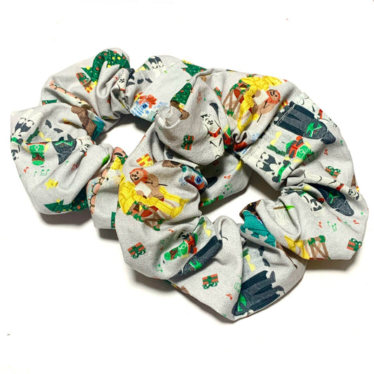 MUMMA WHOOPEE - Regular "Grey Star Wars"- Christmas Scrunchies