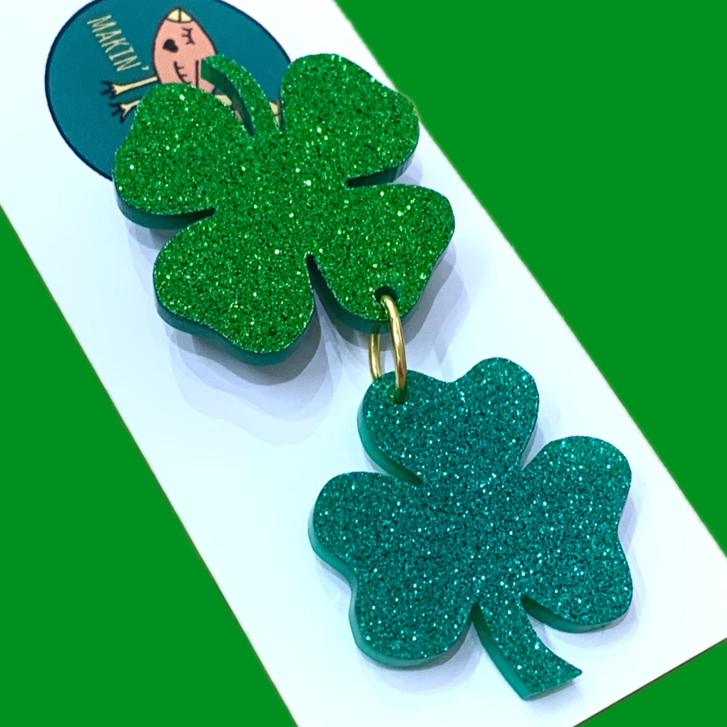 MAKIN' WHOOPEE - Double Your Luck- Hanging Charm Double Brooch