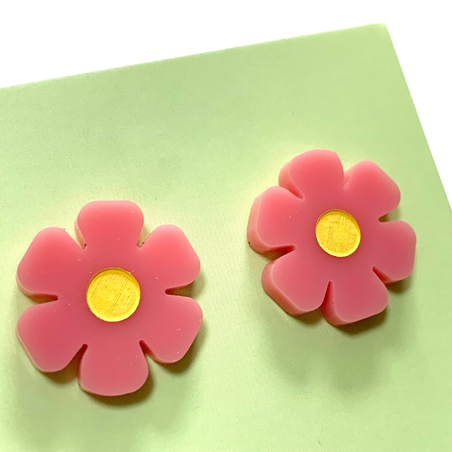 MAKIN' WHOOPEE - Cutie Bloom Studs- Pink & Yellow