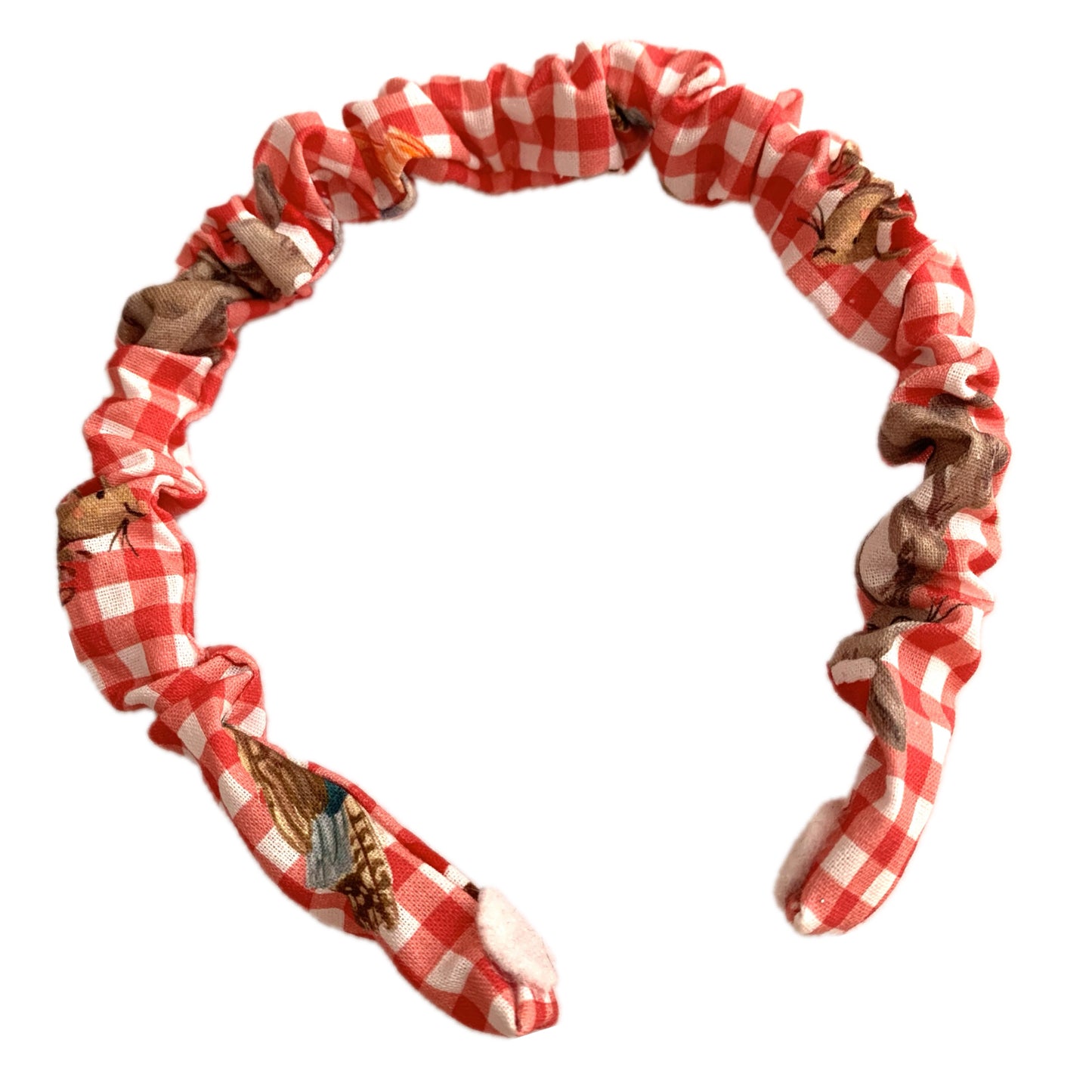 THIS BIRD HAS FLOWN -  SMALL CHRISTMAS SCRUNCHIE HEADBANDS- Christmas Picnic