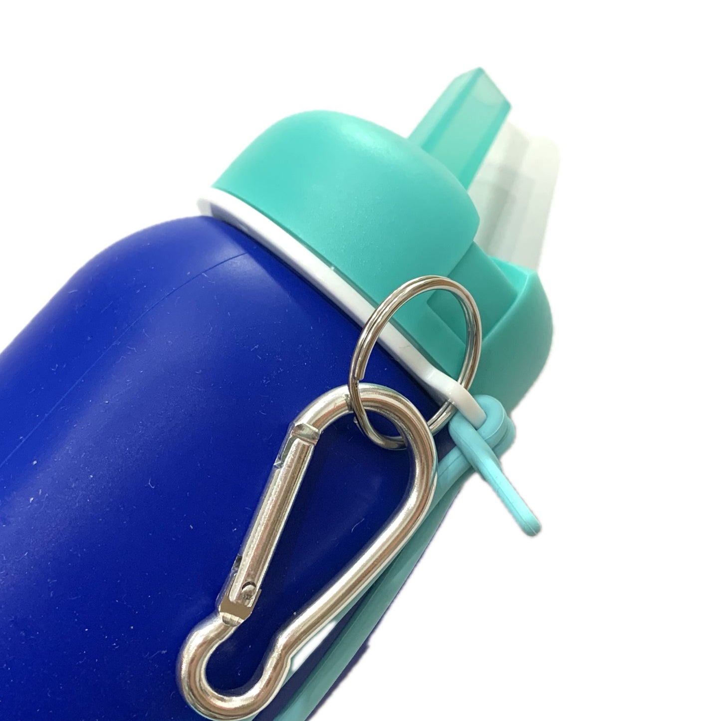 ROLLA BOTTLE - Collapsible Bottle - Royal Blue, White & Aquamarine