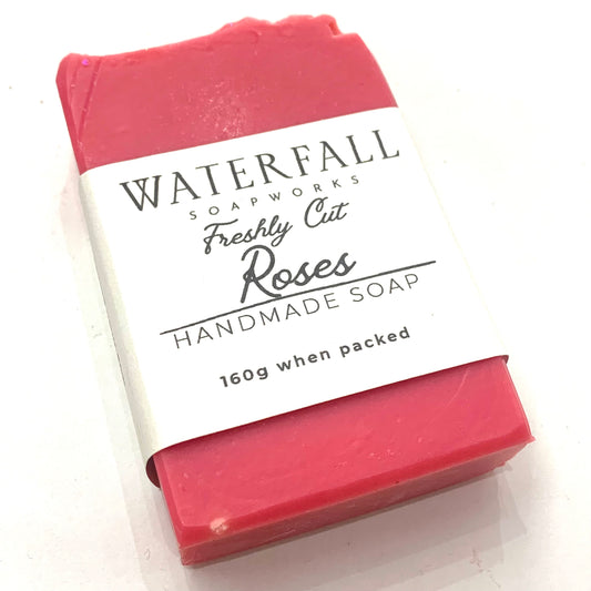 WATERFALL SOAPWORKS- Freshly Cut Roses Handmade Soap