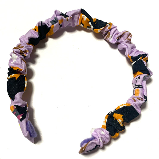 THIS BIRD HAS FLOWN - Trick or Treat- SMALL HALLOWEEN SCRUNCHIE HEADBANDS