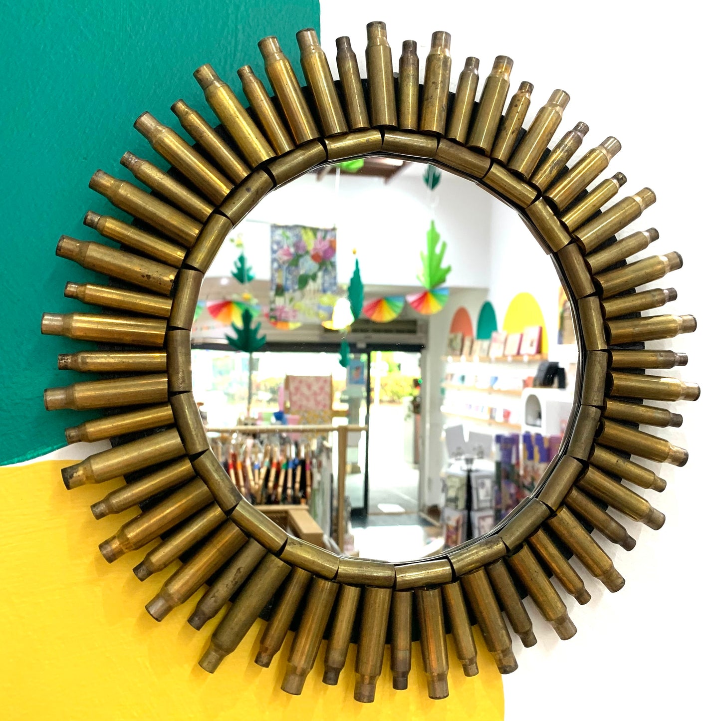 WILD BRASS- Bullet Casing Mirrors- Wide Frame