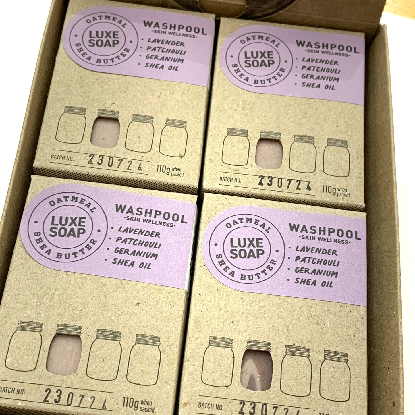 WASHPOOL SUPPLY CO- Lavender and Patchouli Luxury Soap Bar with Oatmeal