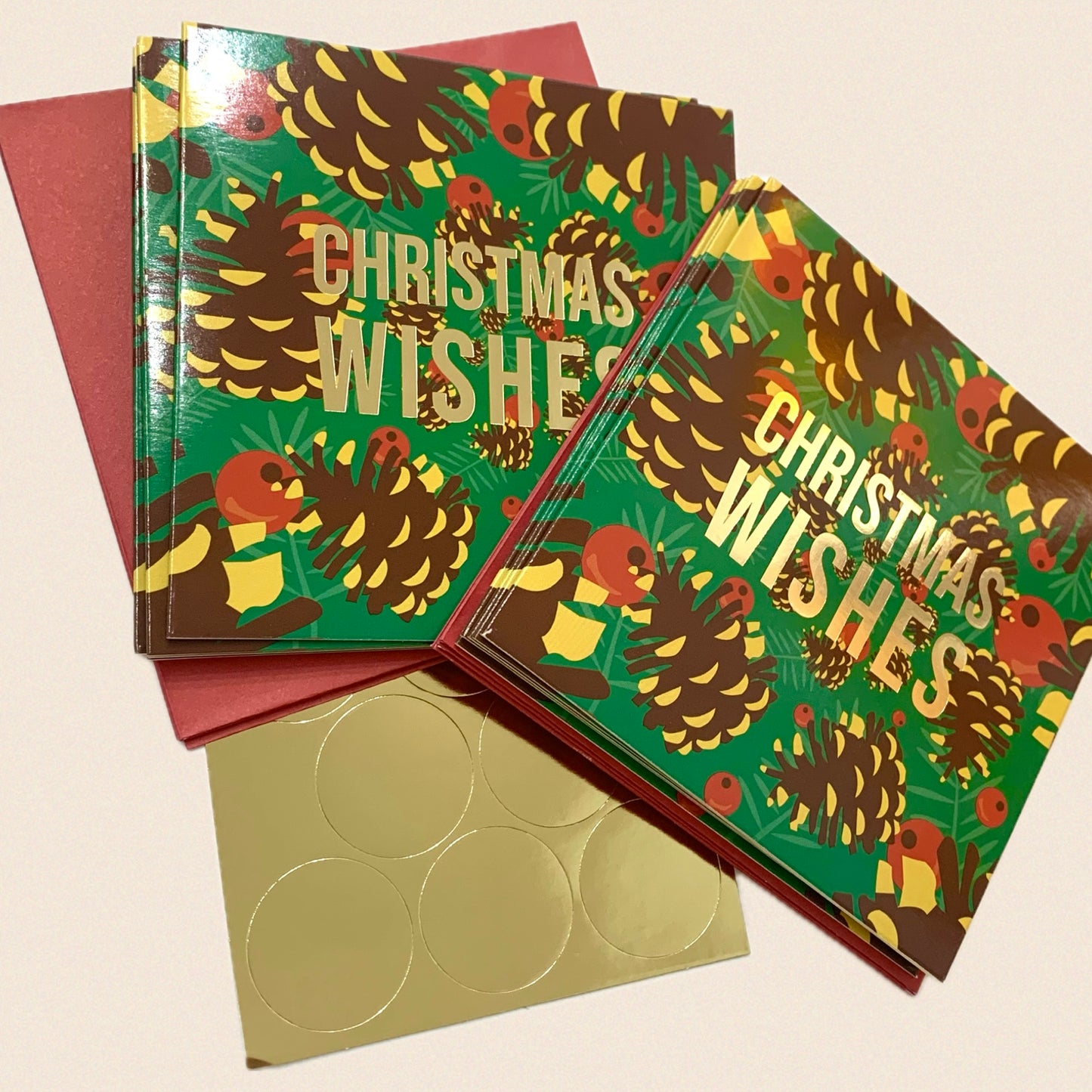 CANDLEBARK CREATIONS - "Merry Pine & Berry"- Box of 10 Cards