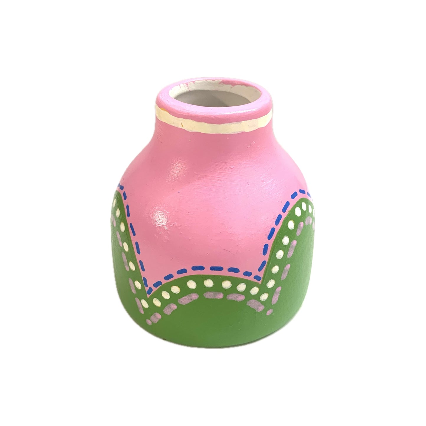 MAKIN' WHOOPEE - Teeny Vase- Pink & Green