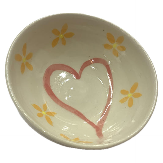 EARTH BY HAND- Trinket Dishes- Hand Painted Hearts