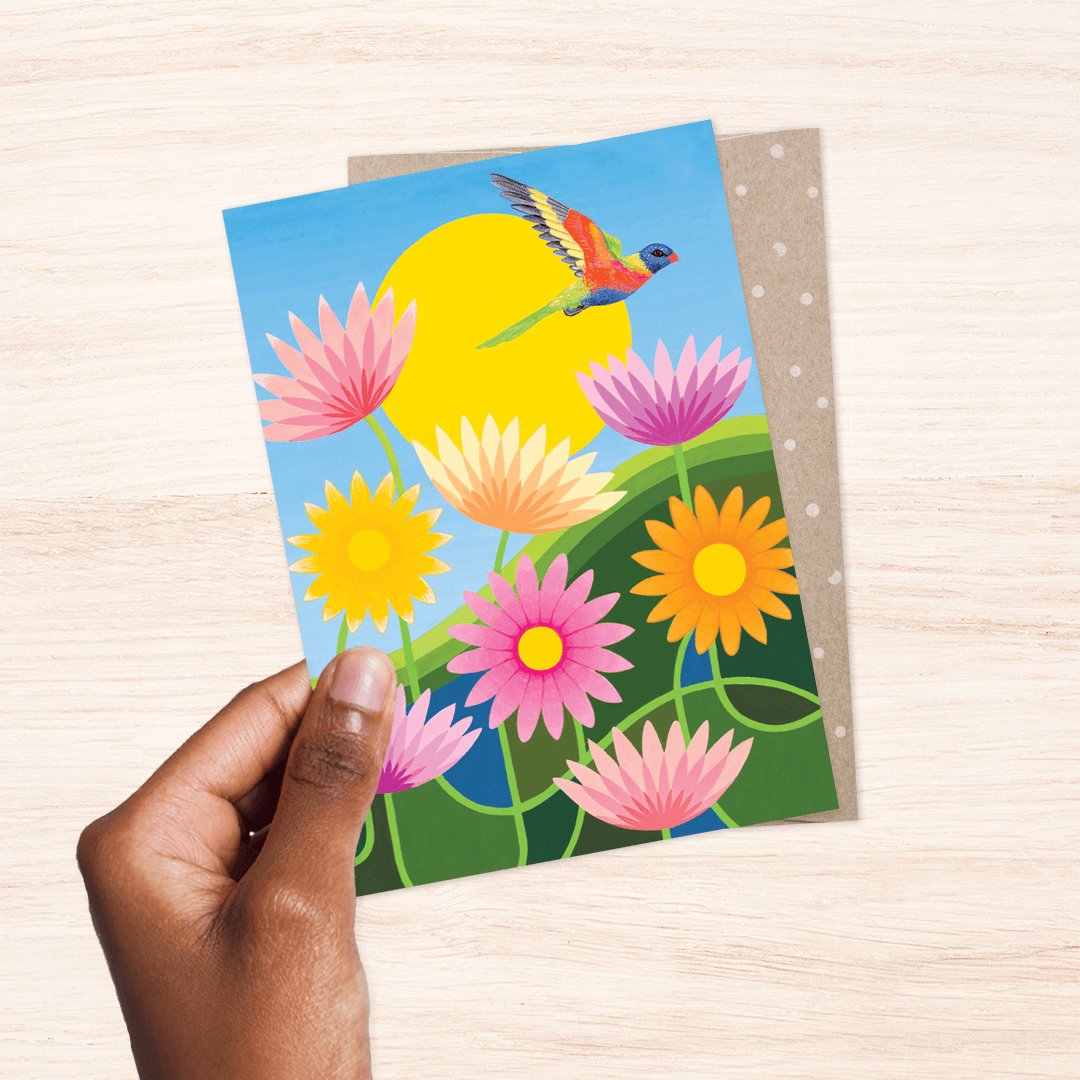 EARTH GREETINGS- Fly- Greeting Card