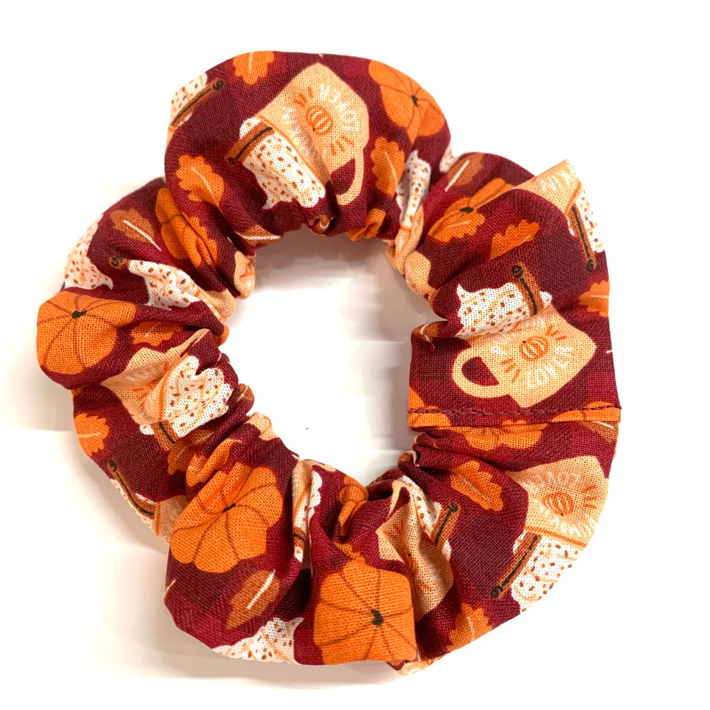 MAKIN' WHOOPEE - "Pumpkin Spiced Latte" REGULAR HALLOWEEN SCRUNCHIE