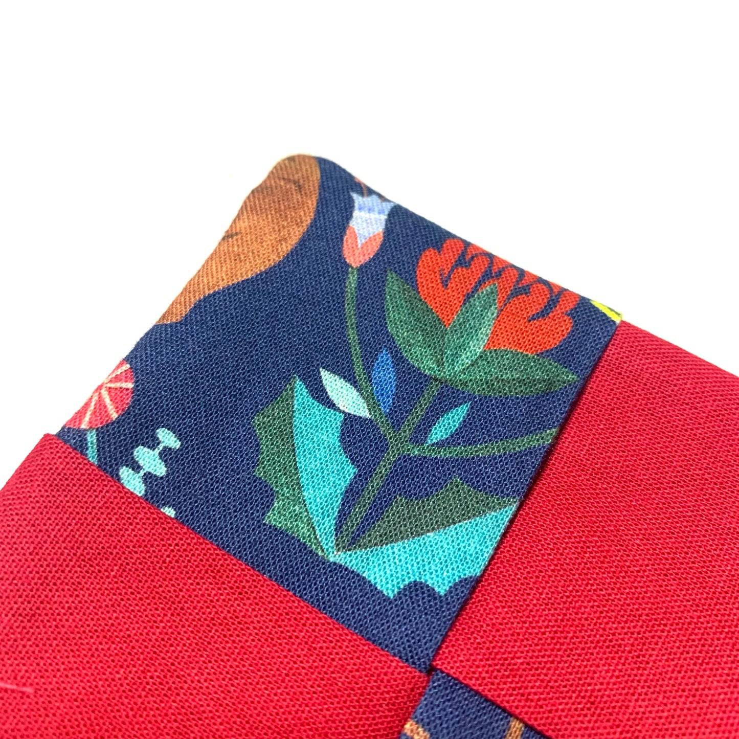 MUMMA WHOOPEE- SINGLE CHRISTMAS WINE GLASS SLIPPER/COASTERS- Blue Australiana & Red