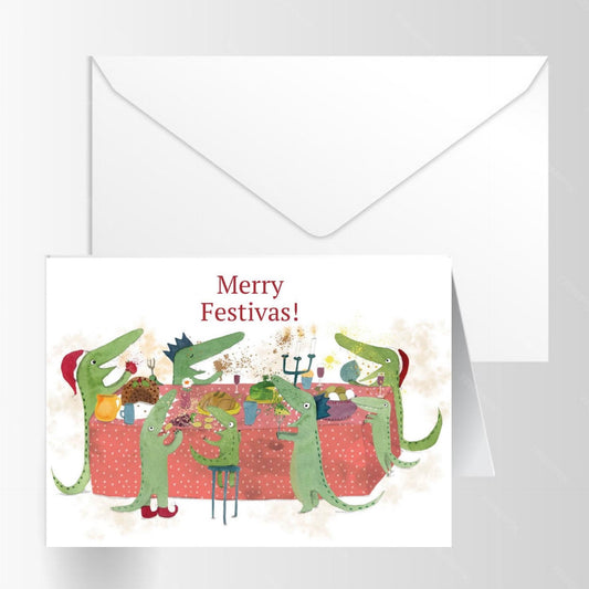 NUOVO - "MERRY FESTIVAS" GREETING CARD