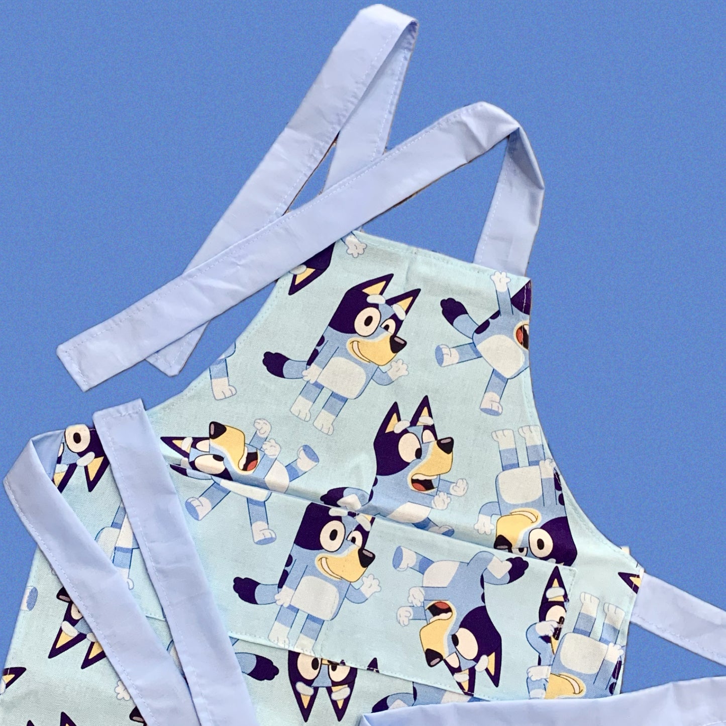 Teacups n Quilts - Bluey in Blue- Kids Apron
