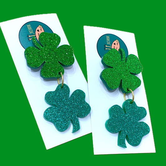 MAKIN' WHOOPEE - Double Your Luck- Hanging Charm Double Brooch