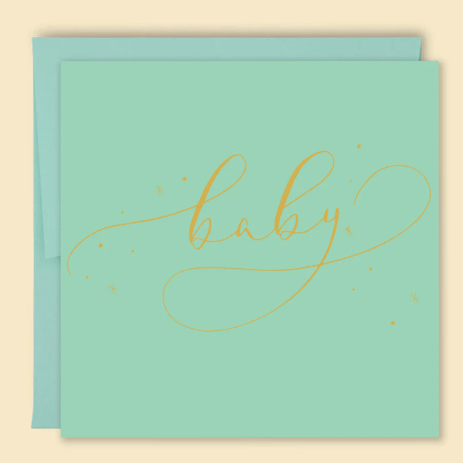 PAPERNEST - Baby Constellations Card Mint Green