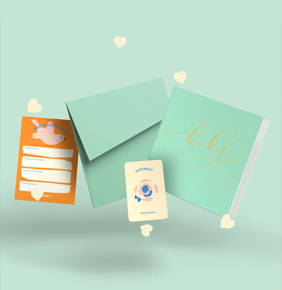 PAPERNEST - Baby Constellations Card Mint Green