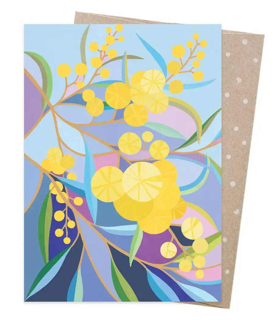 EARTH GREETINGS- Wattle Walk- Greeting Card