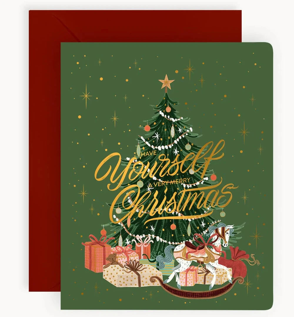 BESPOKE LETTERPRESS - "Have yourself a very Merry Christmas"- Foiled Christmas Card