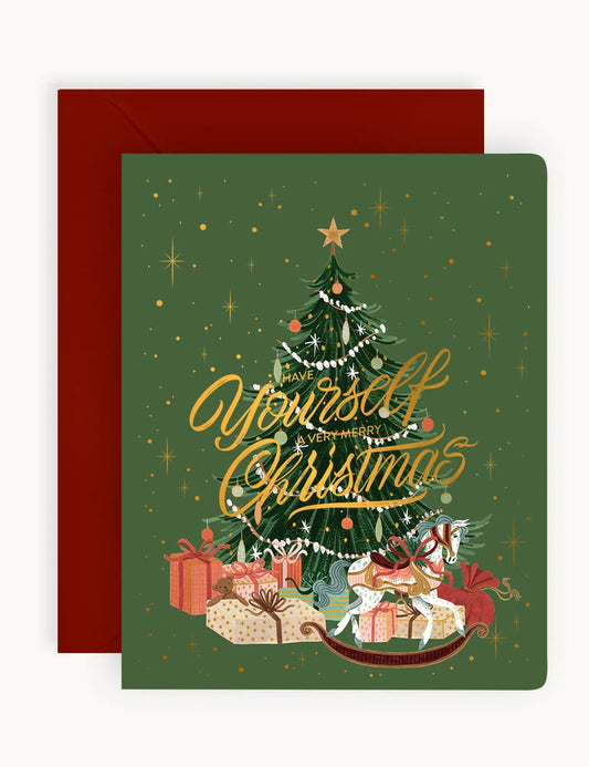 BESPOKE LETTERPRESS - "Have yourself a very Merry Christmas"- Foiled Christmas Card