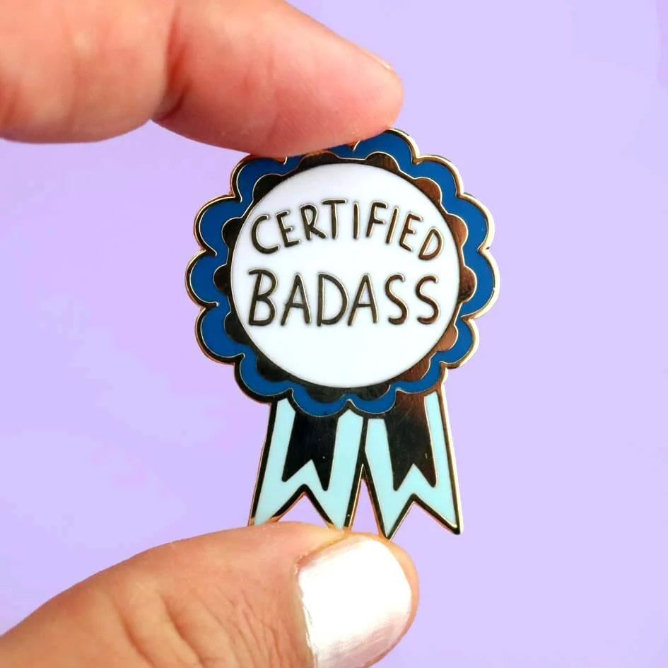 JUBLY-UMPH - "Certified Badass" - Lapel Pin
