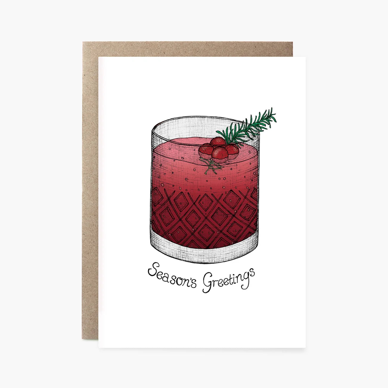 The Nonsense Maker- Christmas Cocktail - Christmas Card