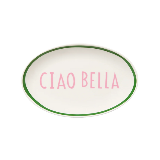 In The Roundhouse - "Ciao Bella" Oval Tray Small