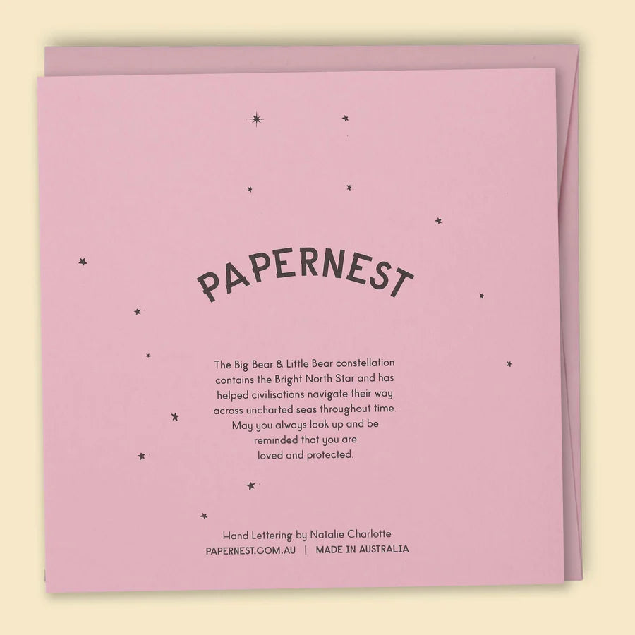 PAPERNEST - Baby Constellations Card Pink