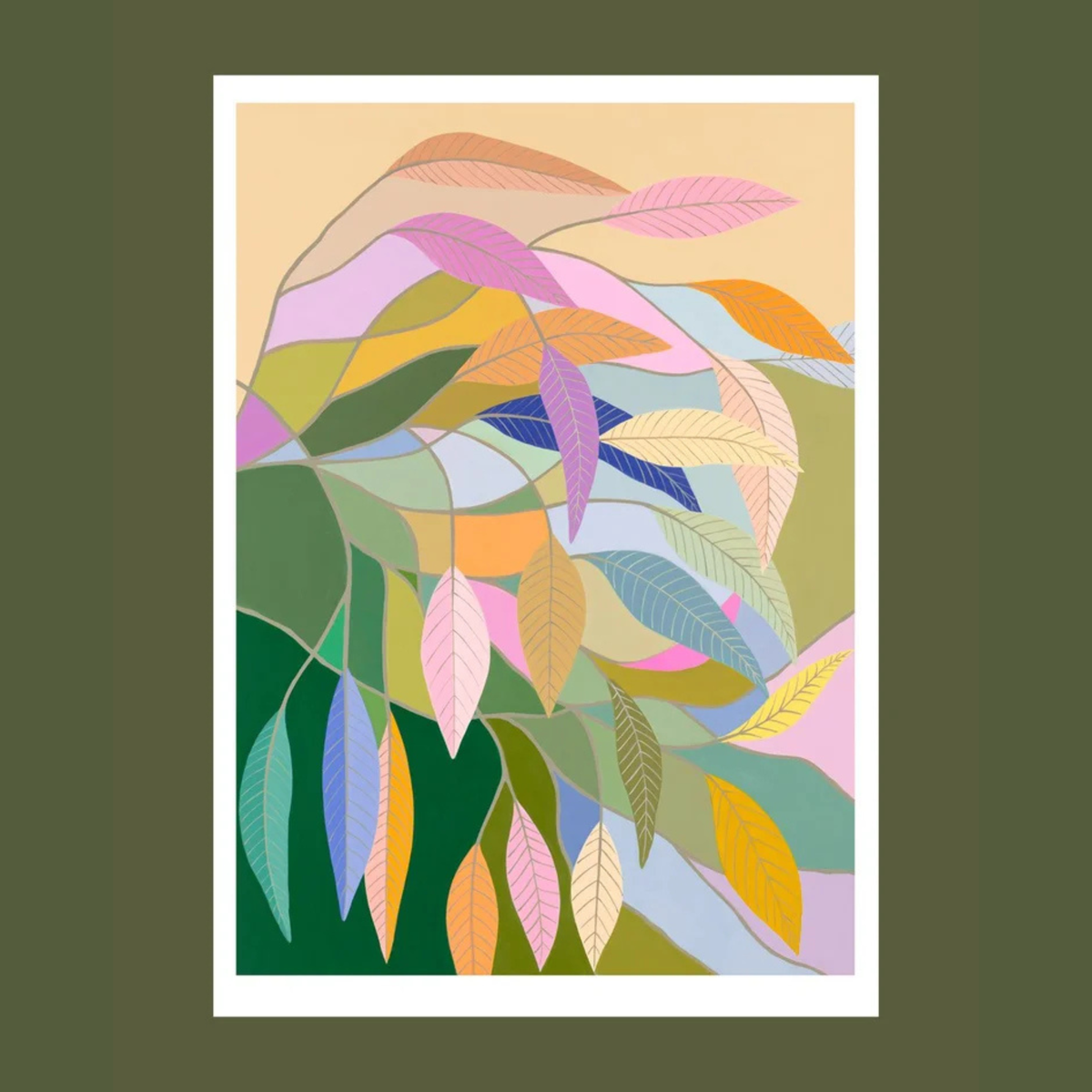 CLAIRE ISHINO- MEDIUM LIMITED EDITION A4 PRINTS- "Gum in the Garden"