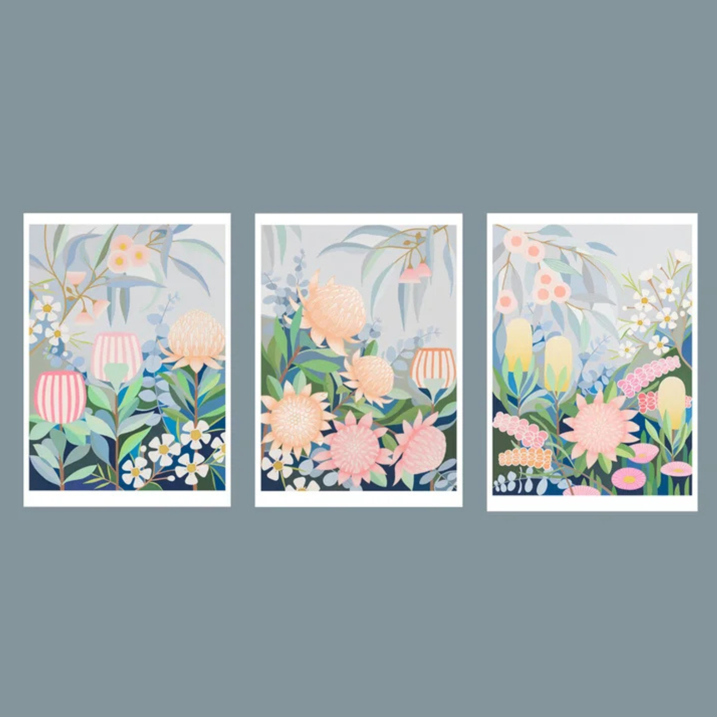 CLAIRE ISHINO- SMALL LIMITED EDITION A5 PRINTS- "Waratah in the Wind"