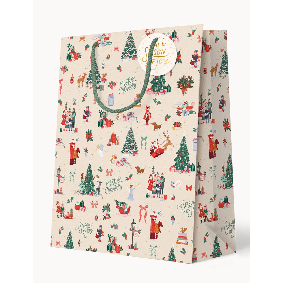 BESPOKE LETTERPRESS - "Season of Joy" Large Gift Bag