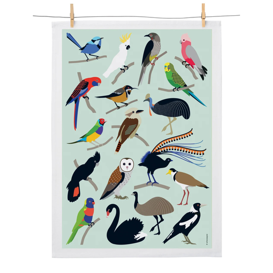 WILSON PAYNE - FLOCK OF FAVOURITES TEA TOWEL