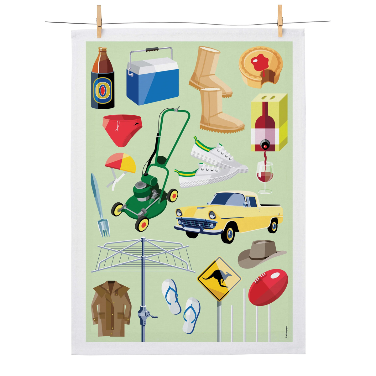 WILSON PAYNE - AUSSIE AS TEA TOWEL