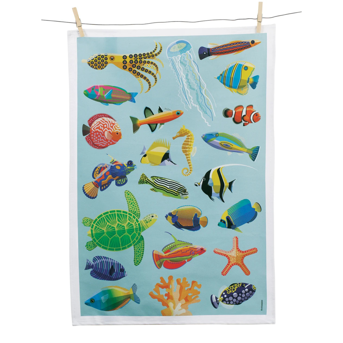 WILSON PAYNE - GREAT TROPICAL WONDERS TEA TOWEL