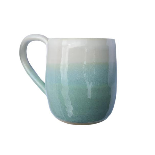 EARTH BY HAND- Light Blue & White Gradient Mugs