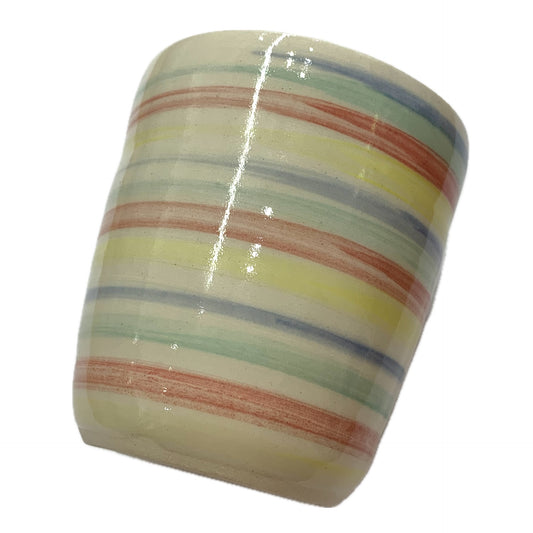 EARTH BY HAND- Hand Painted Tumblers/Cups- Rainbow Straight Walls #1